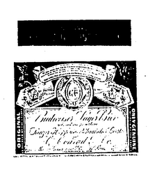 ORIGINAL BUDWEISER BUDWEISER LAGER BIER ONLY GENUINE AS DECREED BY THE COURTS ORIGINAL AS DECREED BY THE COURTS trademark