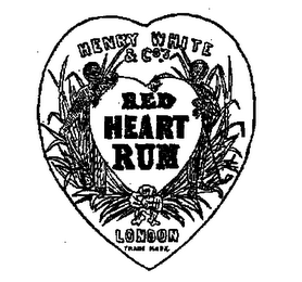 HENRY WHITE AND CO.'S RED HEART RUM LONDON