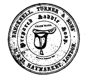 BRECKNELL, TURNER & SONS PREPARED SADDLE SOAP 31 & 32, HAYMARKET, LONDON.