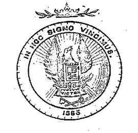 VICTOR IN HOC SIGNO VINCIMUS 1885