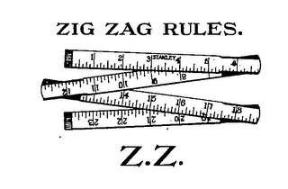 ZIG ZAG RULES Z.Z. STANLEY trademark