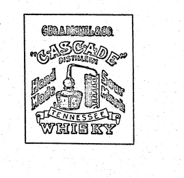 "CASCADE" DISTILLERY HAND MADE SOUR MASH GEO. A. DICKEL & CO. TENNESSEE WHISKEY