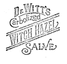 DE WITT'S CARBOLIZED WITCH HAZEL SALVE