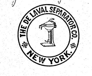 THE DE LAVAL SEPARATOR CO. NEW YORK.