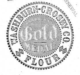 WASHBURN'S GOLD MEDAL WASHBURN-CROSBY CO. FLOUR CC