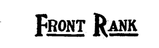 FRONT RANK trademark