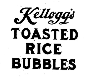 KELLOGG'S TOASTED RICE BUBBLES