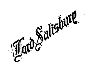 LORD SALISBURY