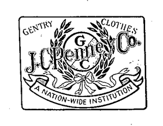 J.C. PENNEY CO. GENTRY CLOTHES A NATION-WIDE INSTITUTION G C