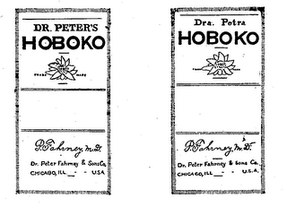 DR. PETER'S HOBOKO trademark