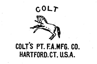 COLT COLT'S PT.F.A.MFG. CO. HARTFORD.CT. U.S.A.