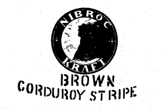 NIBROC KRAFT BROWN CORDUROY STRIPE