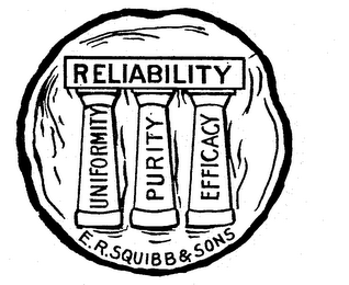 RELIABILITY UNIFORMITY PURITY EFFICACY E. R. SQUIBB & SONS