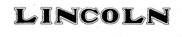 LINCOLN trademark