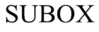 SUBOX trademark