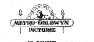 METRO-GOLDWYN PICTURES ARS GRATI ARTIS