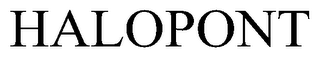 HALOPONT trademark