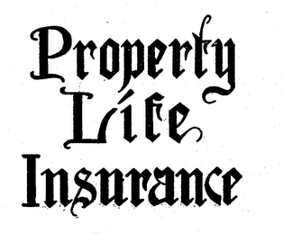 PROPERTY LIFE INSURANCE