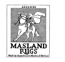 ARGONNE MASLAND RUGS MADE BY THE EXCLUSIVE MASLAND METHOD
