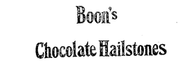 BOON'S CHOCOLATE HAILSTONES trademark