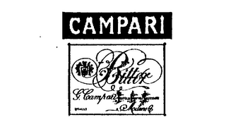 CAMPARI BITTER MILANO ITALY G. CAMPARI CRATELLI CAMPARI SUCCESSORI trademark