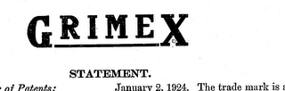 GRIMEX trademark