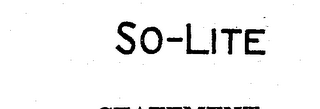 SO-LITE trademark