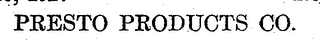 PRESTO trademark