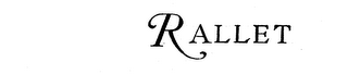 RALLET trademark