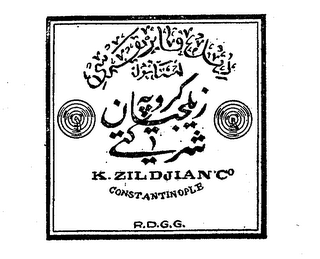 K ZILDJIAN CO. CONSTANTINOPLE R.D.G.G.