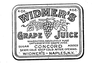 WIDMER'S GRAPE JUICE