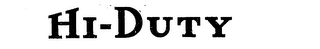 HI-DUTY trademark