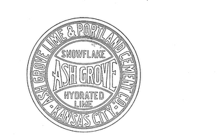 ASH GROVE SNOWFLAKE HYDRATED LIME ASH GROVE LIME & PORTLAND CEMENT CO. KANSAS CITY