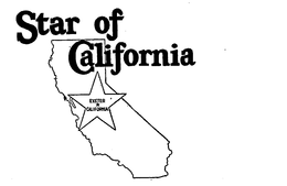 STAR OF CALIFORNIA EXETER CALIFORNIA trademark