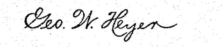 GEO. W. HEYEN trademark
