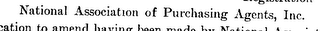 THE NATIONAL ASSOCIATION OF PURCHASING AGENTS NAPA