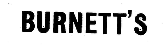 BURNETT'S trademark
