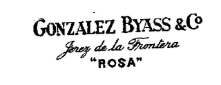 GONZALEZ BYASS & CO JEREZ DE LA FRONTERA "ROSA"