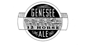 GENESEE 12 HORSE ALE BOTTLED SINCE REPEAL