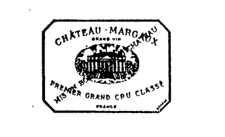 CHATEAU MARGAUX PREMIER GRAND CRU CLASSE GRAND VIN FRANCE MIS EN BOUTEILLE AU CHATEAU