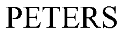PETERS trademark