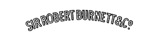 SIR ROBERT BURNETT & CO. trademark