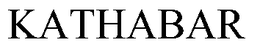 KATHABAR trademark