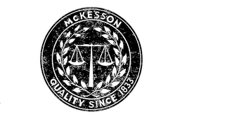 MCKESSON QUALITY SINCE 1833