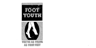 FOOT YOUTH YOU'RE AS YOUNG AS YOUR FEET