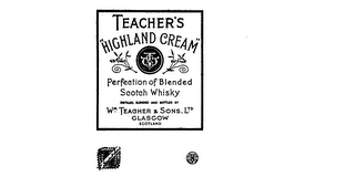TEACHER'S "HIGHLAND CREAM" trademark