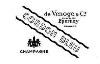 CORDON BLEU CHAMPAGNE DE VENOGE & CIE FONDE 1837 EPERNAY CHAMPAGNE