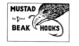 MUSTAD KEY BRAND BEAK HOOKS