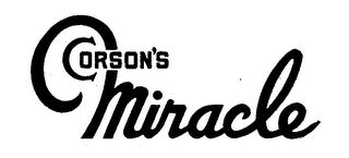 CORSON'S MIRACLE trademark