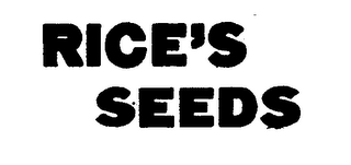 RICE'S SEEDS